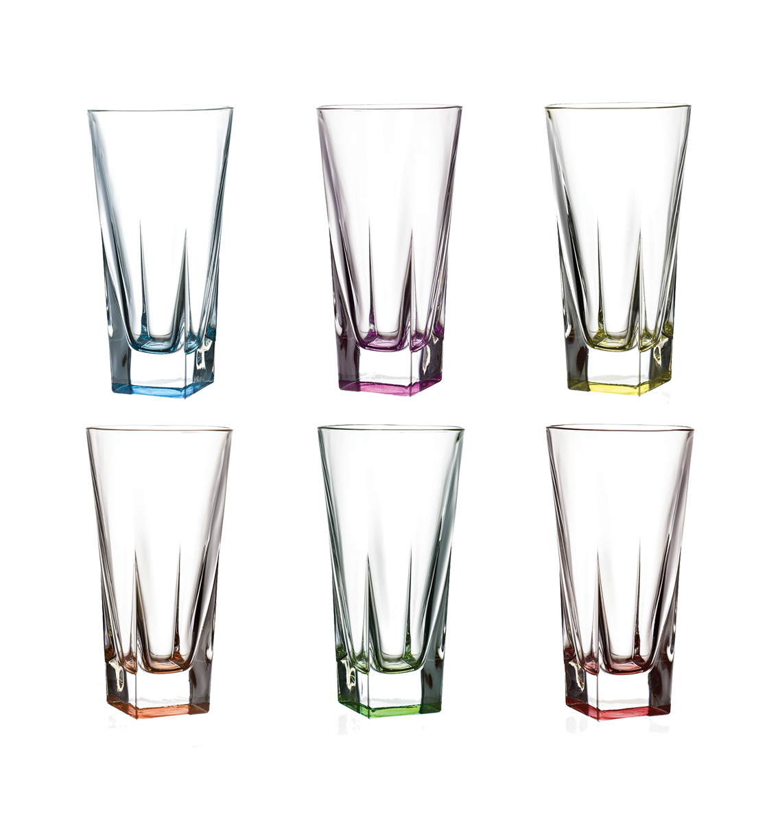 Garnitura čaša Fusion colors 380ml