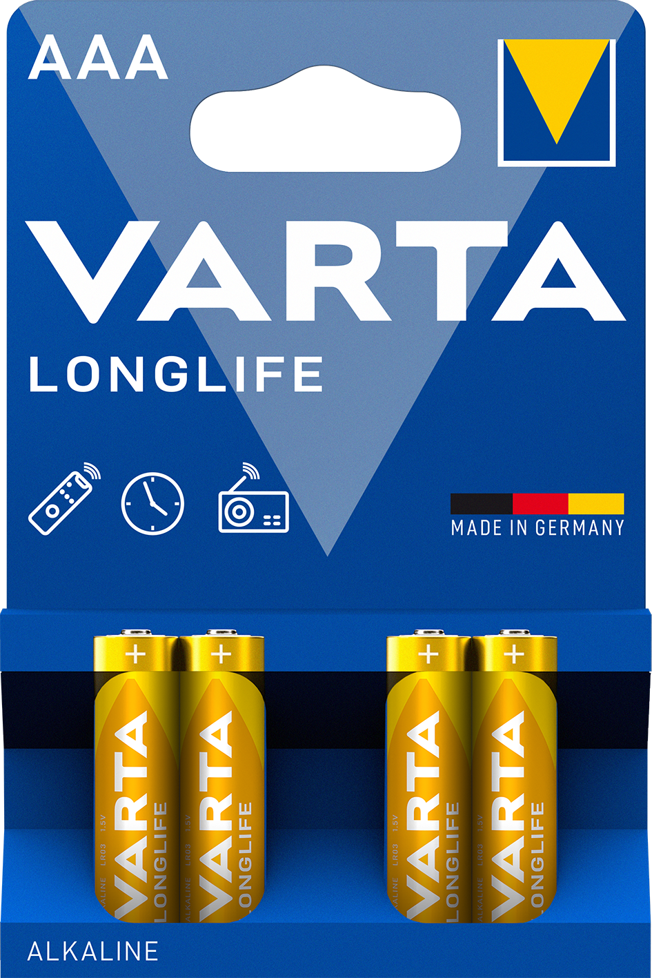 Alkalna baterija Longlife LR03 4/1 Varta
