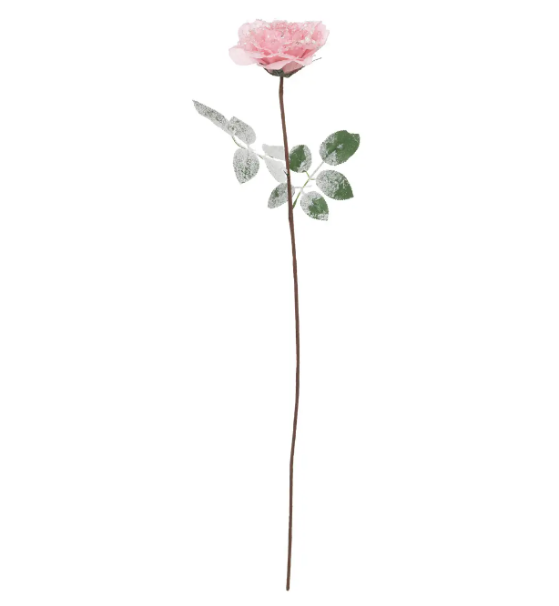 Dekorativni cvet-ruža 75cm roza sa sjajem Atmosphera C. D Interieur