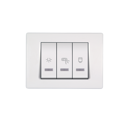 Indikator za kupatilo 10/2x16A 250V horizontalni beli