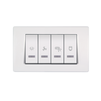 Indikator za kupatilo MODE 2x10/2x16A 250V horizontalni beli