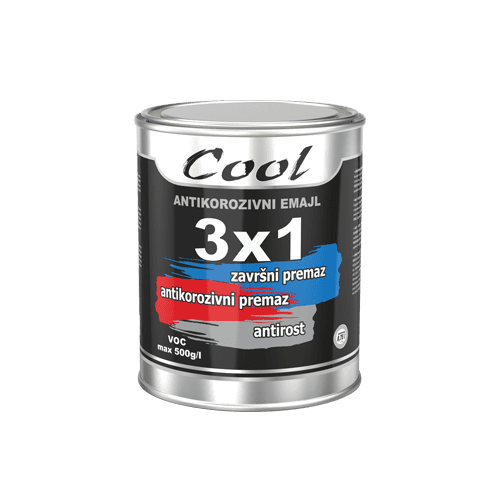 COOL 3x1 Anor. emajl za metal 2.5l Nevena color