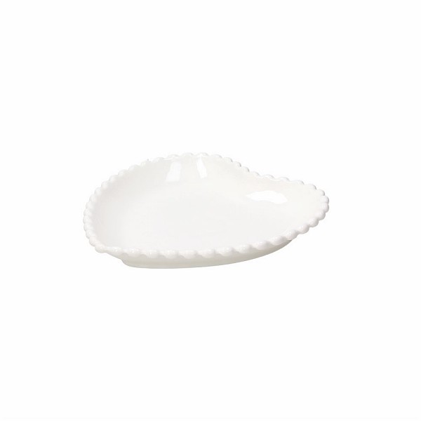 Tanjir za posluživ. u obliku srca Ornament Pearl  20cm beli Tognana