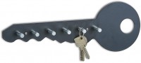Držač za ključeve 35x4x12cm alum. crni Zeller