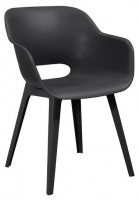 Baštenska stolica Akola 56.7x55.2x80cm grafit