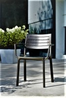Baštenska stolica Metaline Armrest 60x53x81cm crna Keter