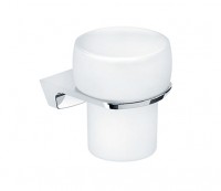 Toaletna čaša Stolz sa zidnim držačem mesing/hrom/staklo