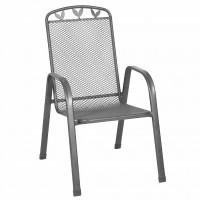 Baštenska stolica Toulouse 55x97x73cm siva Greemotion