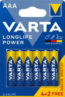 Alkalna baterija Longlife Power LR03 4+2 Varta