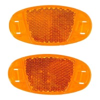 Set katadioptera za biciklo 70x35mm 2/1 narandžasta Dunlop