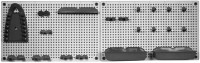 Zidni organizer za alat 50x7x31 cm (2x) sivo-crni Keter