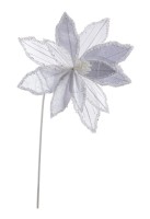Dekorativni cvet - Božićna zvezda 60 beli Bizzotto