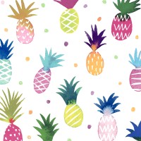 Salvete Pineapple Fun 33x33cm troslojne 16/1 Paper+Design