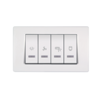 Indikator za kupatilo MODE 2x10/2x16A 250V horizontalni beli