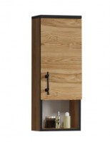 Ormarić za kupatilo-vertikala Arya 30x80cm boja drveta/crna Denko