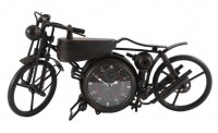 Stoni sat u obliku motocikla 14x44x23cm sivi DecoStar