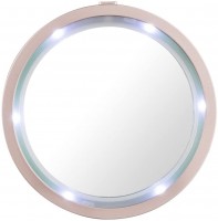 Ogledalo sa LED osvetljenjem 6x0.06W fi 13x4cm puder roze Globo