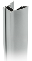 Rukohvat alum. NOVO S 18/16mm od 2.7m  dve cetkice sivi GTV