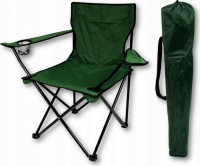 Sklopiva stolica za kampovanje 50x50x80cm masl. zelena Garden line