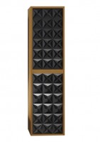 Ormarić za kupatilo-vertik. Monart 35x135cm crni/boja drveta Denko