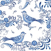 Salvete Porcelain Bird 33x33cm troslojne 20/1 Paper+Design