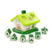 Dječ. igračka kućica Safari sa oblicima za sortir. zeleno-bijela Polesie