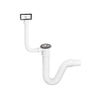 Fleksibilni sifon za sudoperu jednodelni sa prelivom Texoflex