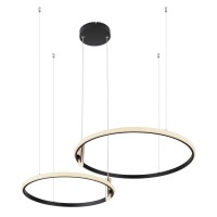 Plafonska Led svjetiljka-visilica Coco 55W crna/boja zlata Globo
