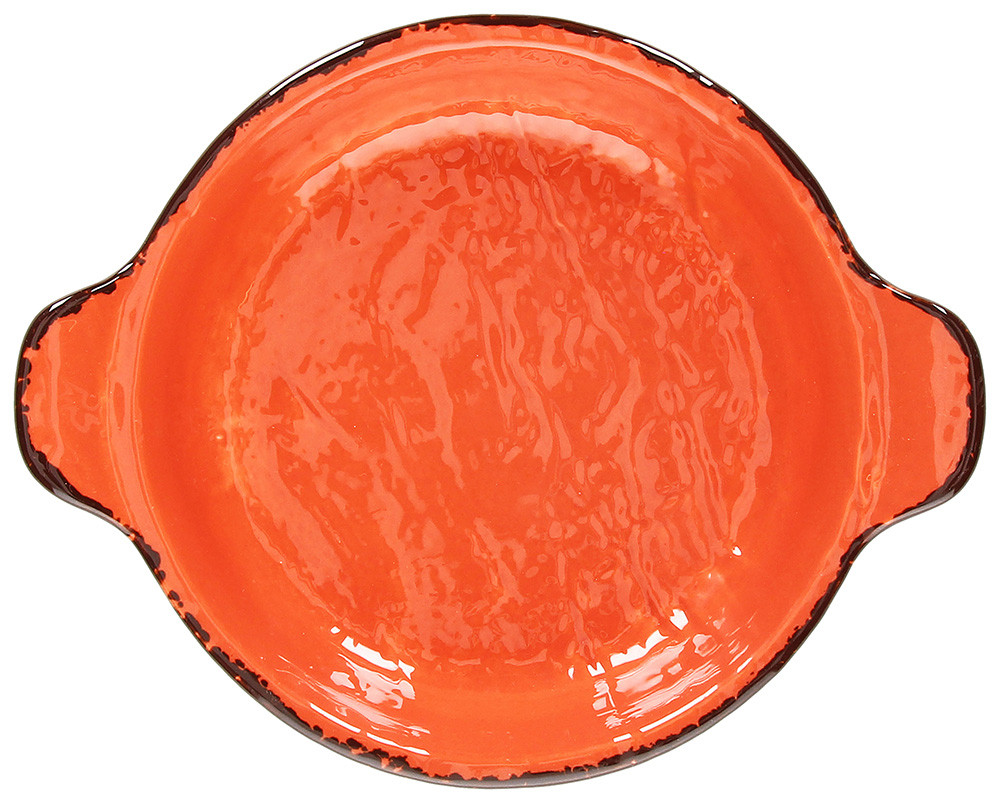Posuda okrugla Vulcania Veggie sa ručkama 17.5x2cm narandžasta
